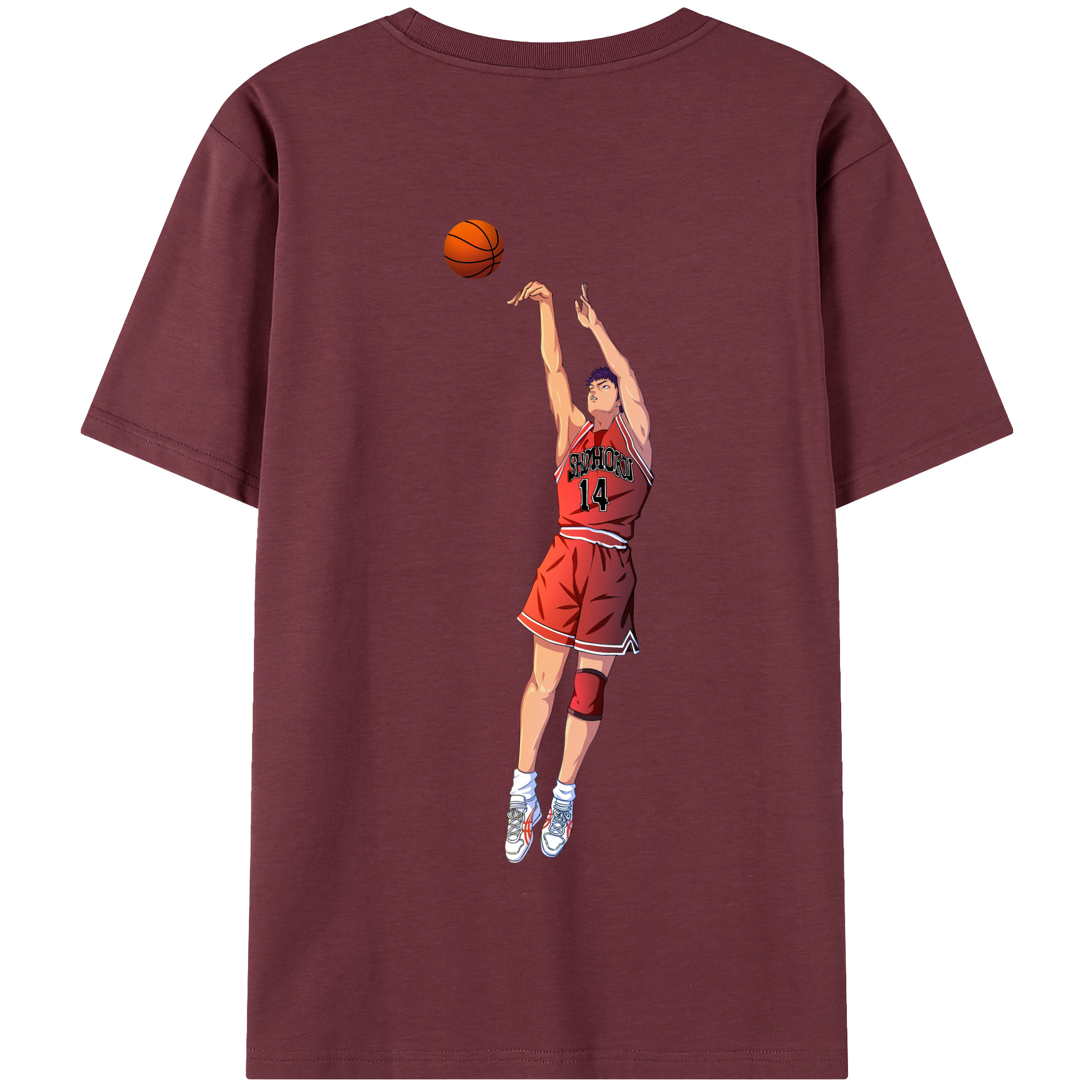 SLAM DUNK／スラムダンク 綿100％半袖Tシャツ（背面プリント）